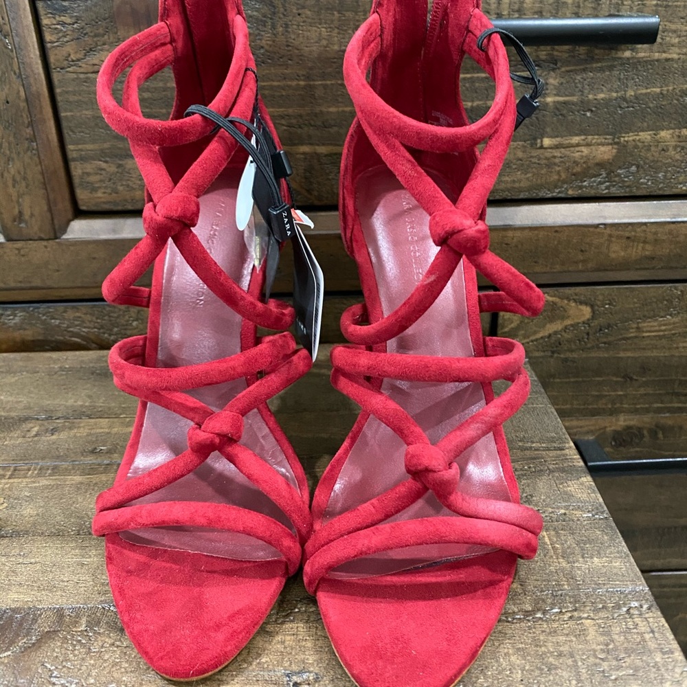 Red Zara Heels